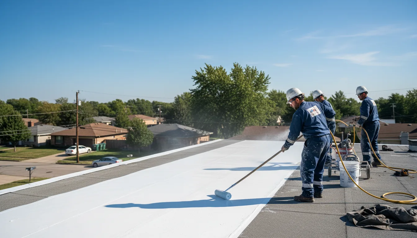 Commercial roof coating in Donaldson, AR near me